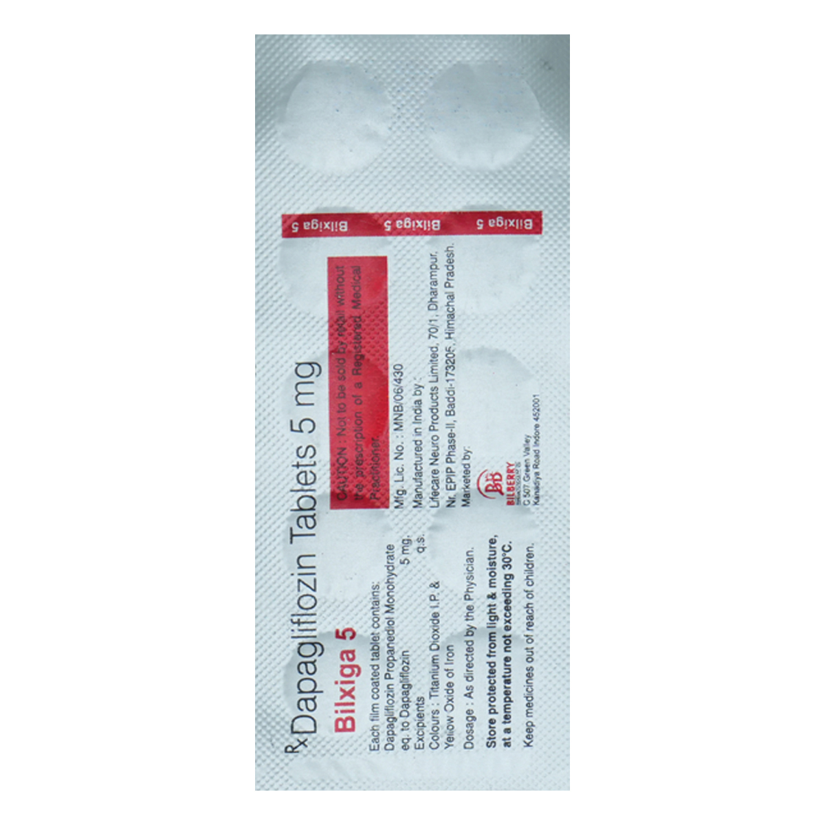 Buy Bilxiga 5 Tablet 10's Online