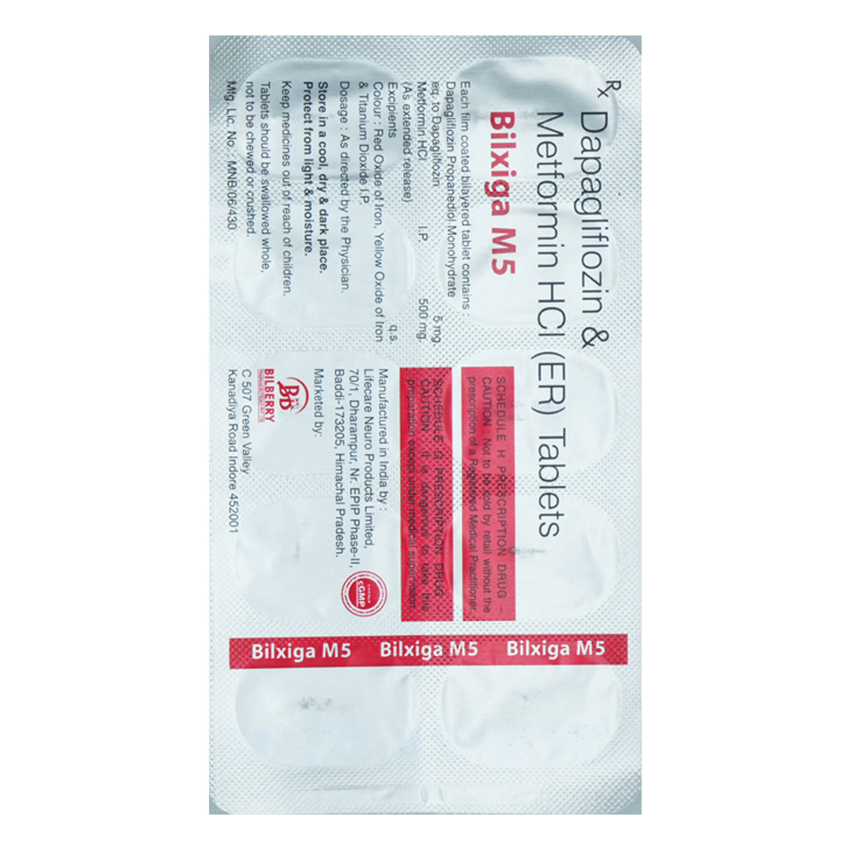 Bilxiga M5 Tablet 10's, Pack of 10 TABLETS Bilxiga M5 Tablet 10's, Pack of 10 TABLETS