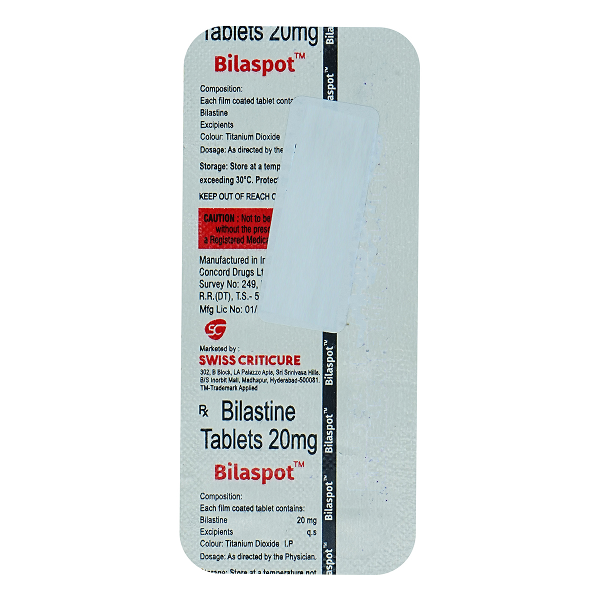 Bilaspot Tablet 10's, Pack of 10 TABLETS Bilaspot Tablet 10's, Pack of 10 TABLETS