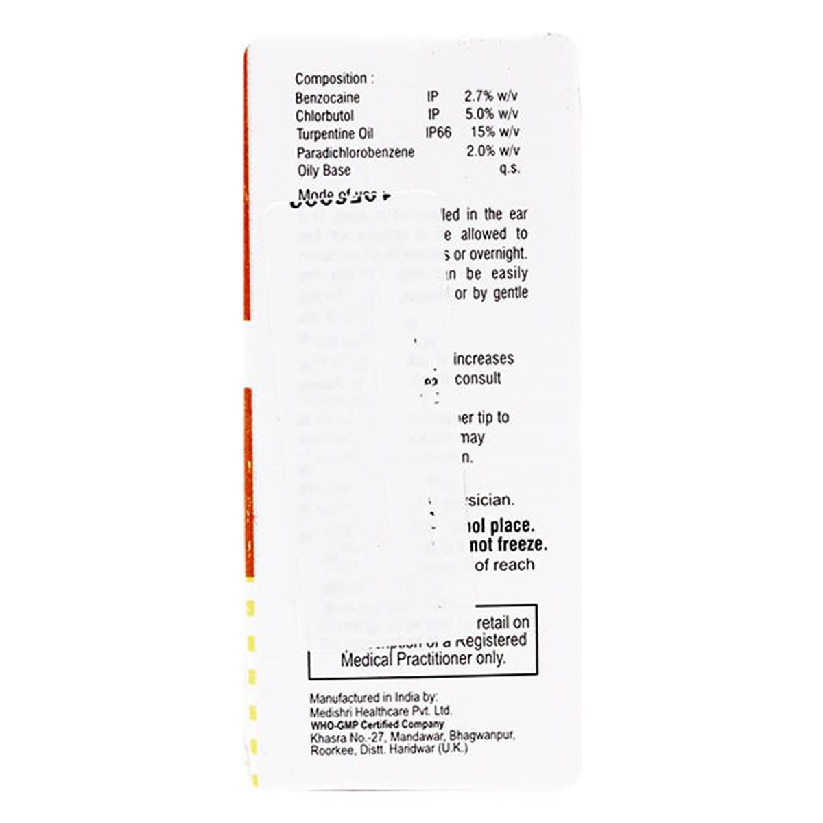 Bingo-Wax Ear Drops 10 ml, Pack of 1 Bingo-Wax Ear Drops 10 ml, Pack of 1