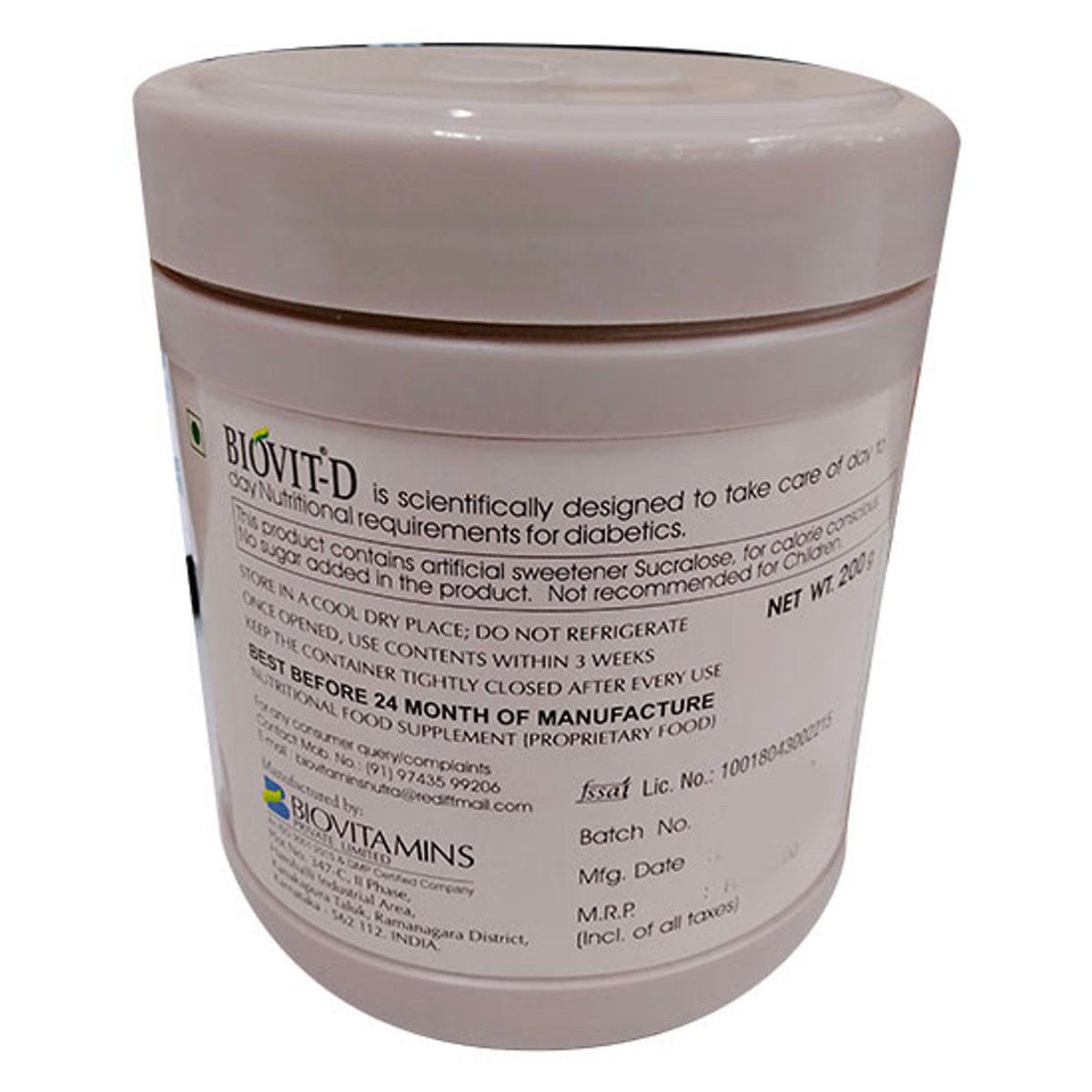 Biovit-D Powder 200 gm, Pack of 1 Biovit-D Powder 200 gm, Pack of 1