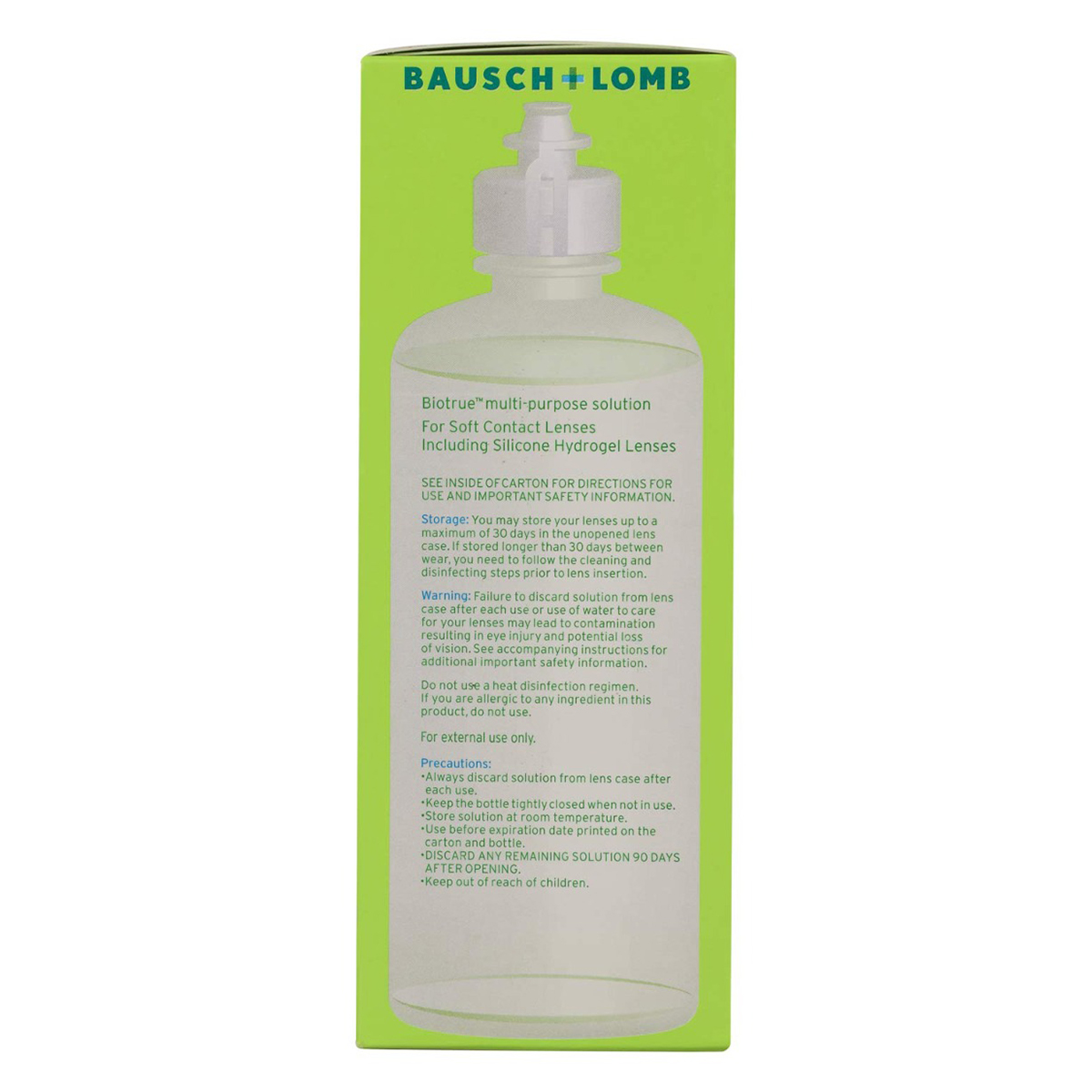 Bio True Multi-Purpose Solution 300 ml | Multi Purposes Contact Solution | For Soft Contact lenses, Pack of 1 Bio True Multi-Purpose Solution 300 ml | Multi Purposes Contact Solution | For Soft Contact lenses, Pack of 1