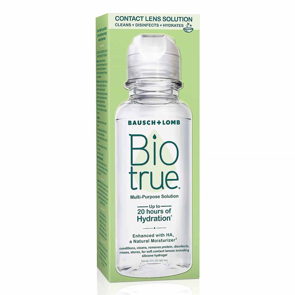 Bio True Multi-Purpose Solution 60 ml | Multi Purposes Contact Solution | For Soft Contact lenses, Pack of 1 Bio True Multi-Purpose Solution 60 ml | Multi Purposes Contact Solution | For Soft Contact lenses, Pack of 1