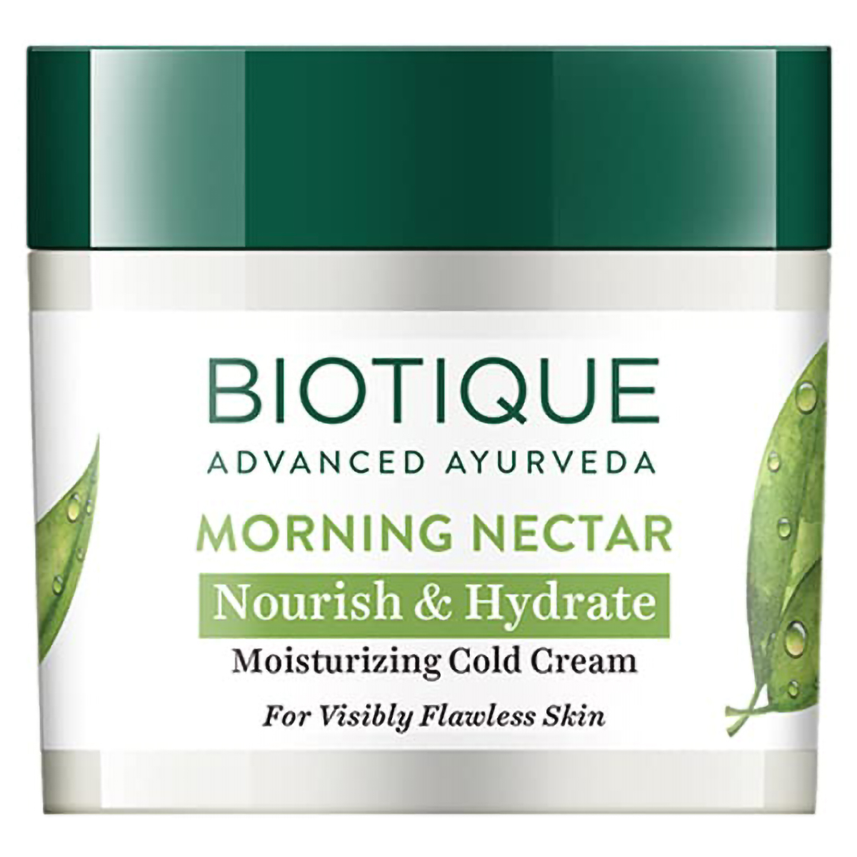Biotique Morning Nectar Nourish &amp; Hydrate Moisturizing Cold Cream 50 gm | Morning Nectar | Provides Nourishment &amp; Hydration To Skin | For Visibly Flawless Skin | For All Skin Type, Pack of 1