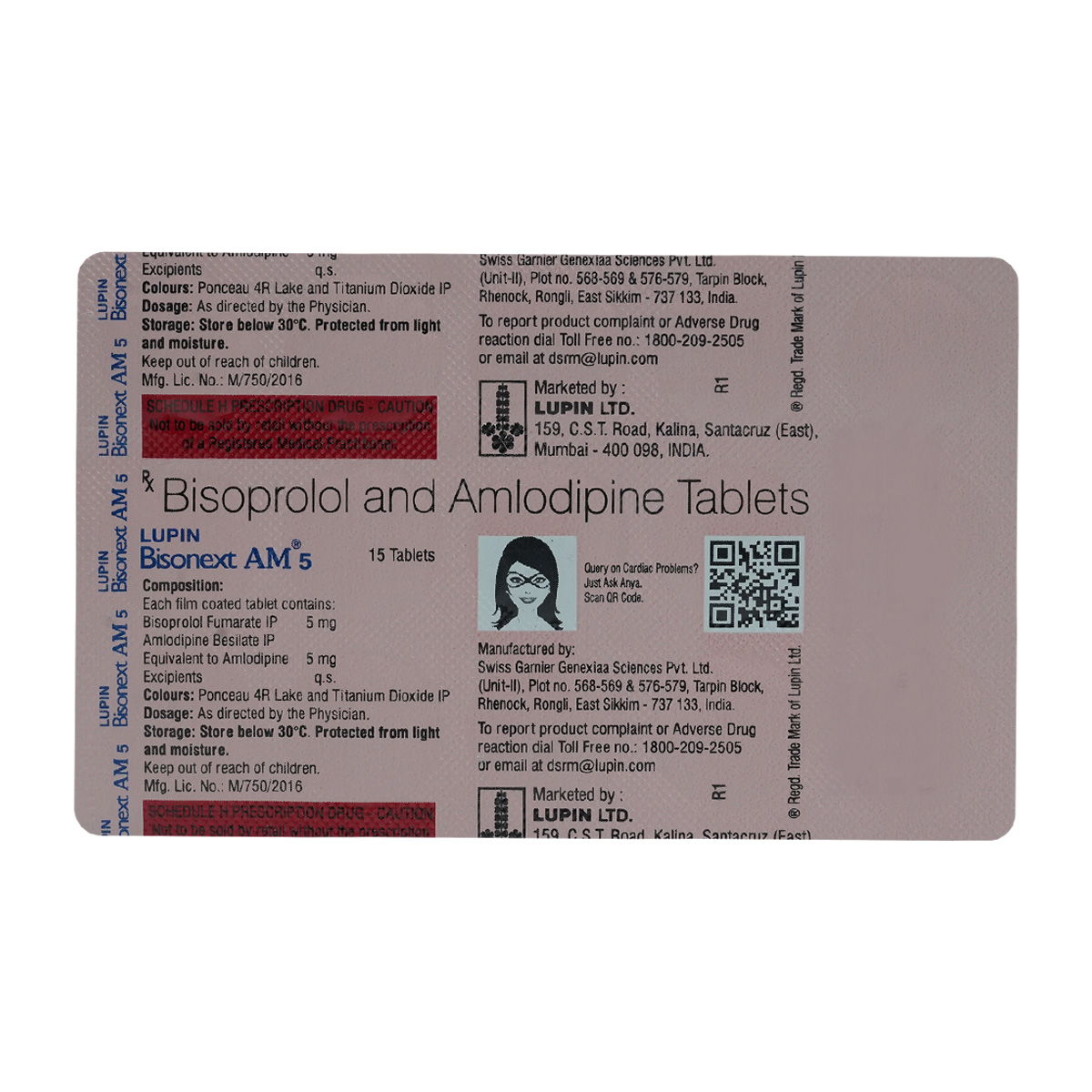 Bisonext AM 5 Tablet 15's, Pack of 15 TabletS Bisonext AM 5 Tablet 15's, Pack of 15 TabletS