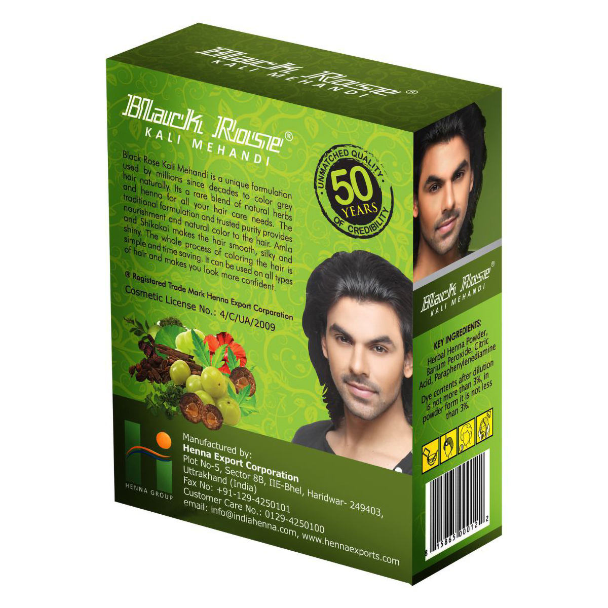 Black Rose Kali Mehandi Black Hair Dye Powder, Pack of 1 Black Rose Kali Mehandi Black Hair Dye Powder, Pack of 1