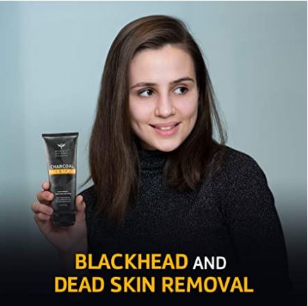 Bombay Shaving Company Charcoal Face Scrub 100 gm | With Balck Sand Particles | Eliminates Blackheads, Dead Skin Cells | Deep Pore Cleansing | For All Skin Type, Pack of 1 Bombay Shaving Company Charcoal Face Scrub 100 gm | With Balck Sand Particles | Eliminates Blackheads, Dead Skin Cells | Deep Pore Cleansing | For All Skin Type, Pack of 1