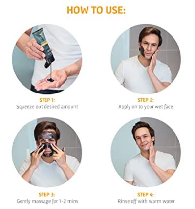 Bombay Shaving Company Charcoal Face Scrub 100 gm | With Balck Sand Particles | Eliminates Blackheads, Dead Skin Cells | Deep Pore Cleansing | For All Skin Type, Pack of 1 Bombay Shaving Company Charcoal Face Scrub 100 gm | With Balck Sand Particles | Eliminates Blackheads, Dead Skin Cells | Deep Pore Cleansing | For All Skin Type, Pack of 1