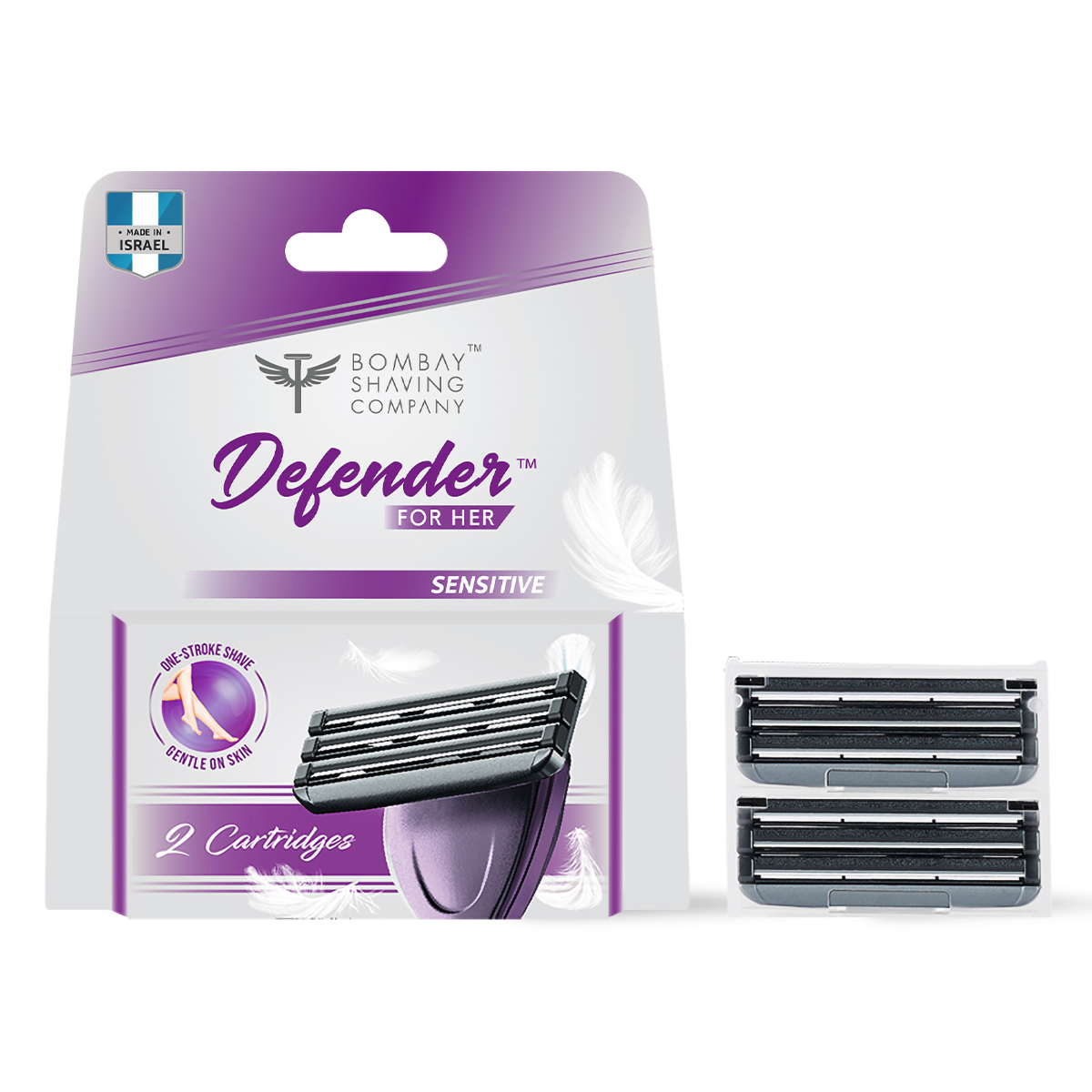 Bombay Shaving Company Defender Sensitive Cartridges For Women, 2 Count, Pack of 1 Bombay Shaving Company Defender Sensitive Cartridges For Women, 2 Count, Pack of 1
