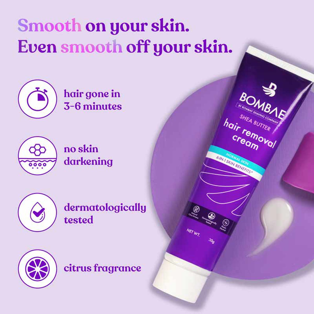 Bombay Shaving Company Shea Butter Hair Removal Cream, 30 gm, Pack of 1 Bombay Shaving Company Shea Butter Hair Removal Cream, 30 gm, Pack of 1