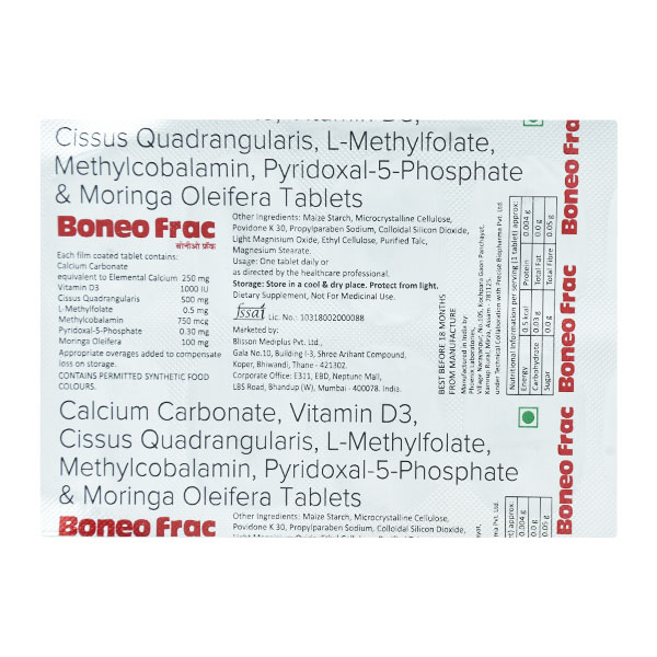 Boneo Frac Tablet 10's, Pack of 10 Boneo Frac Tablet 10's, Pack of 10