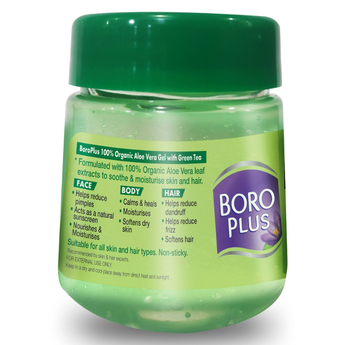 Boroplus 100% Organic Aloe Vera Gel with Green Tea, 200 ml, Pack of 1 Boroplus 100% Organic Aloe Vera Gel with Green Tea, 200 ml, Pack of 1