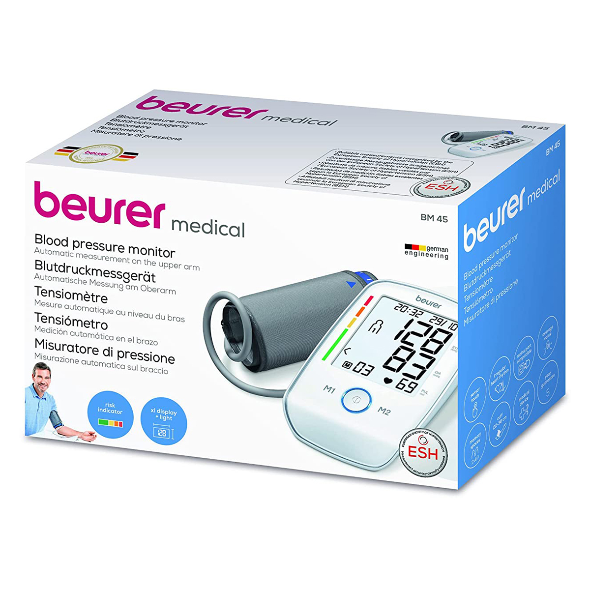 Beurer BM 45 Upper Arm Blood Pressure Monitor, 1 Count, Pack of 1 Beurer BM 45 Upper Arm Blood Pressure Monitor, 1 Count, Pack of 1