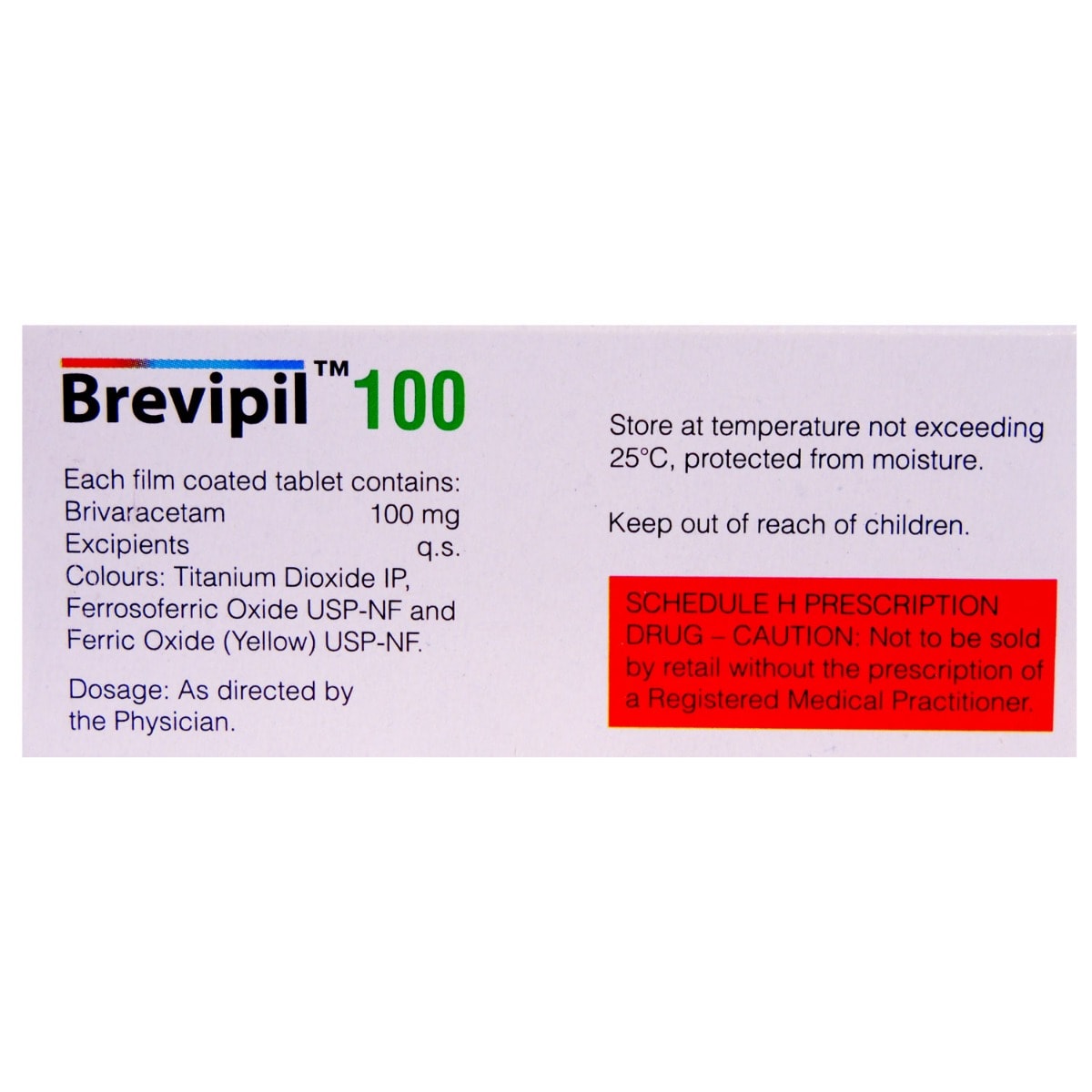 Brevipil 100 Tablet 10's, Pack of 10 TabletS Brevipil 100 Tablet 10's, Pack of 10 TabletS