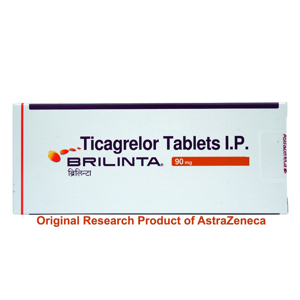 Brilinta 90 mg Tablet 14's, Pack of 14 TABLETS Brilinta 90 mg Tablet 14's, Pack of 14 TABLETS