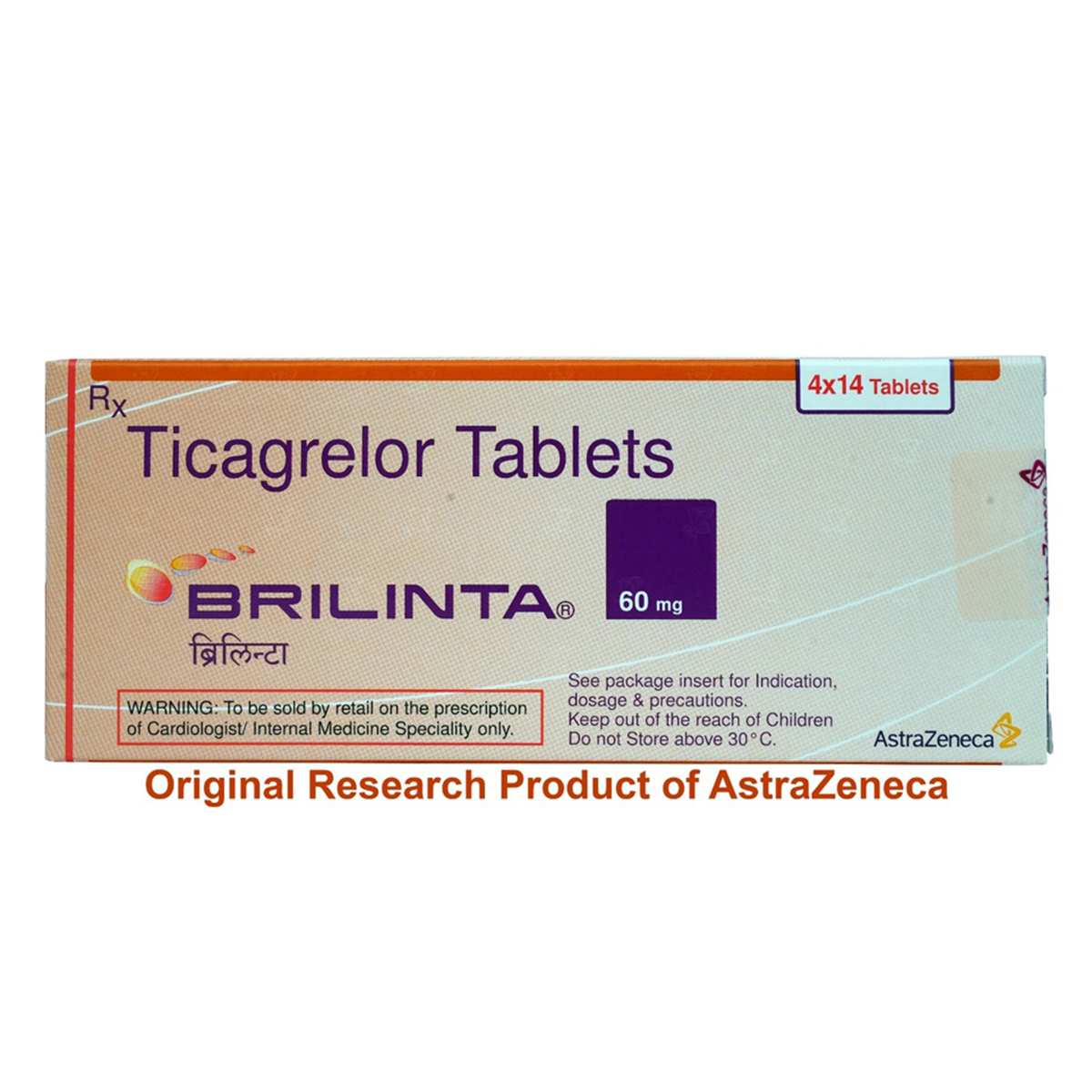 Buy Brilinta 60 mg Tablet 14's Online