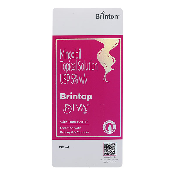 Brintop Diva 5% Topical Solution 120 ml, Pack of 1 SOLUTION Brintop Diva 5% Topical Solution 120 ml, Pack of 1 SOLUTION