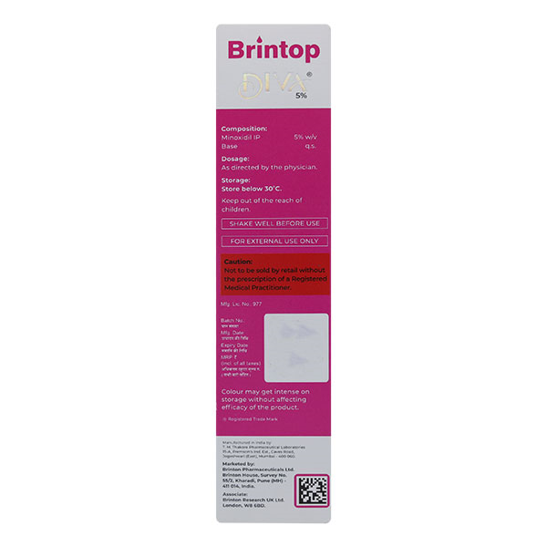 Brintop Diva 5% Topical Solution 120 ml, Pack of 1 SOLUTION Brintop Diva 5% Topical Solution 120 ml, Pack of 1 SOLUTION