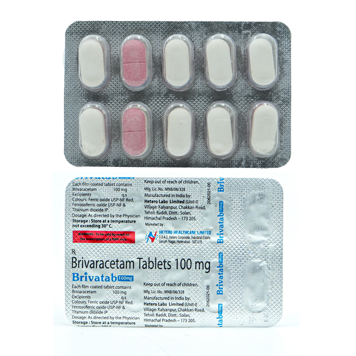 Brivatab 100 mg Tablet 10's, Pack of 10 TABLETS Brivatab 100 mg Tablet 10's, Pack of 10 TABLETS