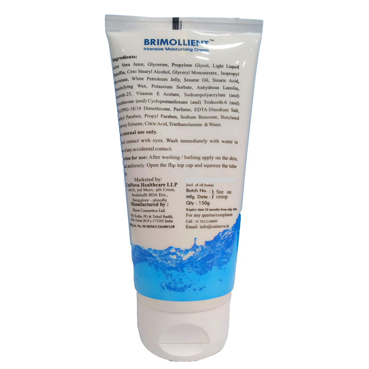 Brimollient Intensive Moisturising Cream 150 gm Brimollient Intensive Moisturising Cream 150 gm