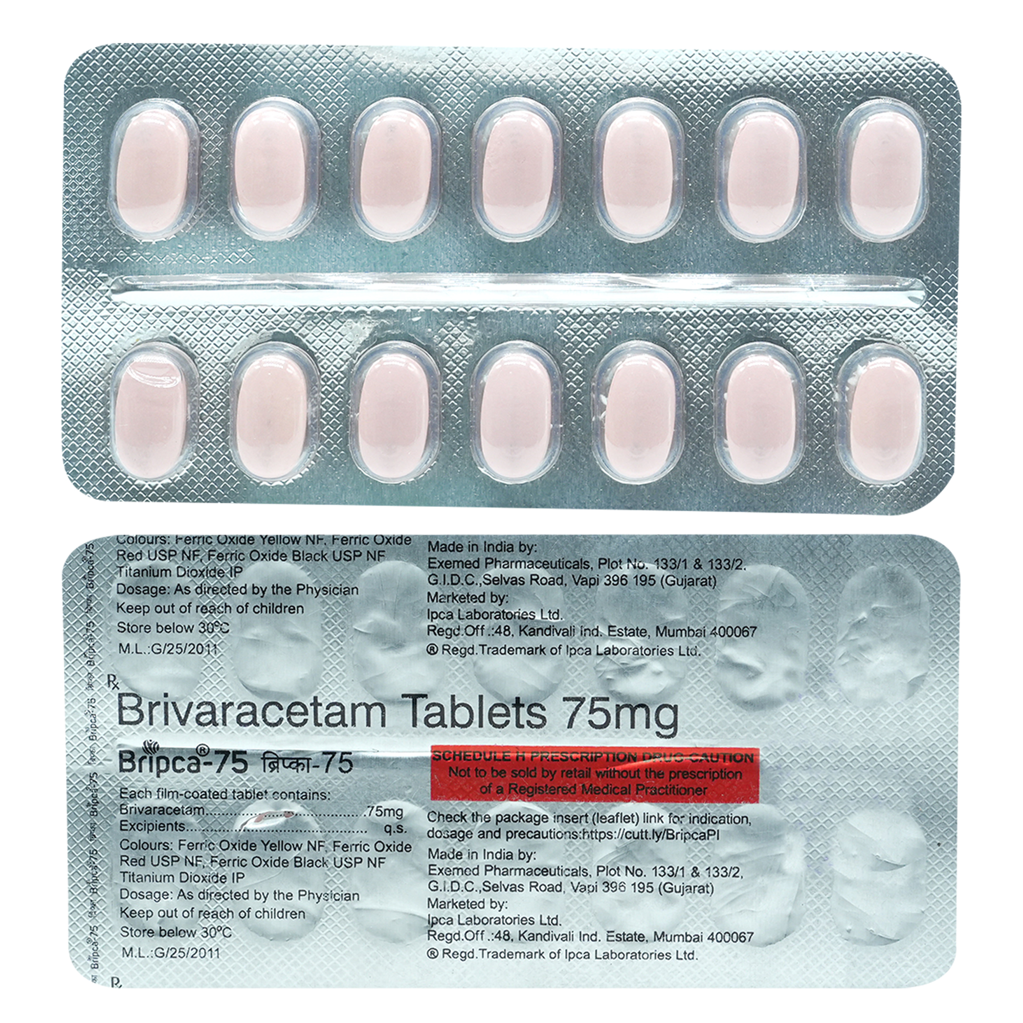 Bripca-75 Tablet 14's, Pack of 14 TABLETS Bripca-75 Tablet 14's, Pack of 14 TABLETS