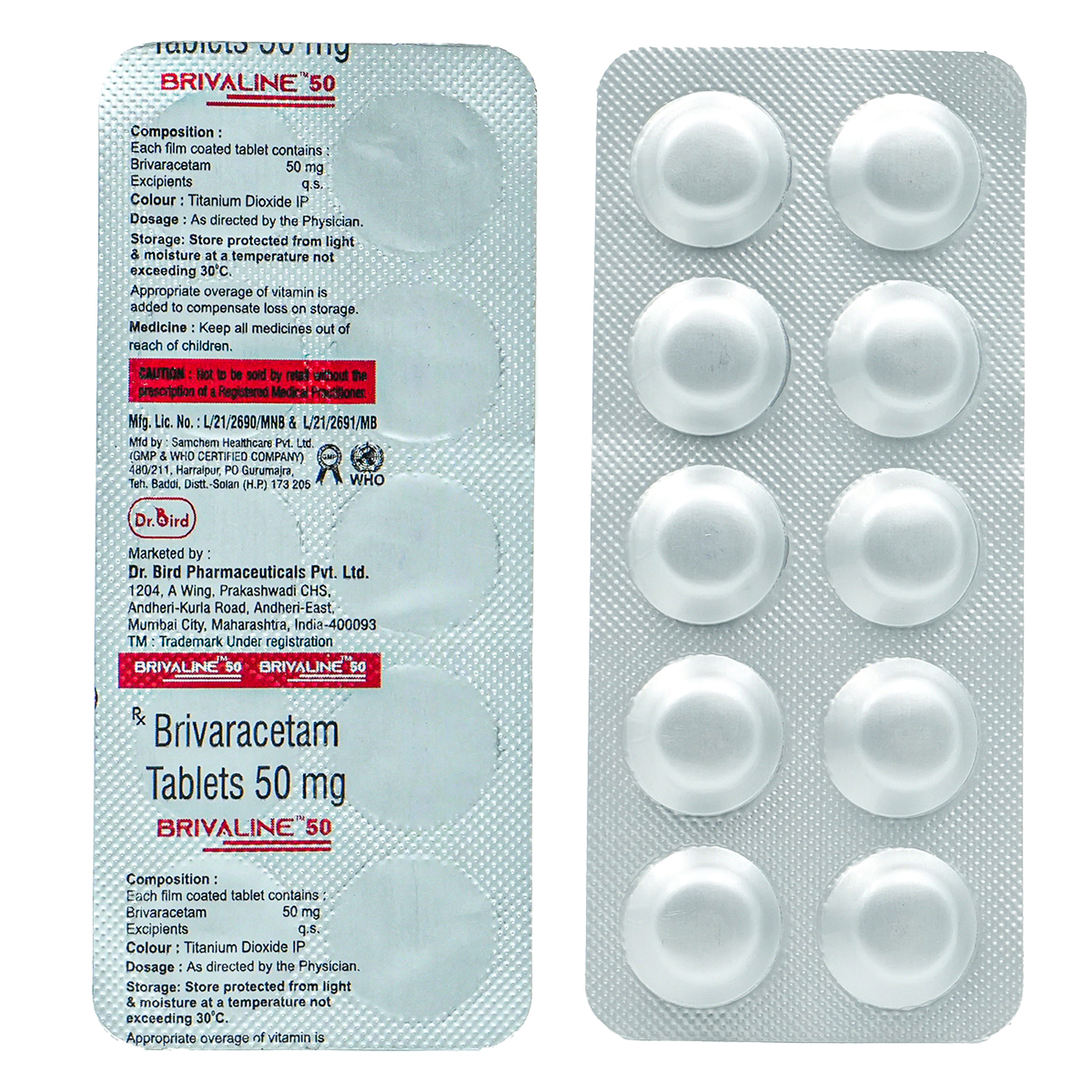 Brivaline 50 Tablet 10's, Pack of 10 TabletS Brivaline 50 Tablet 10's, Pack of 10 TabletS