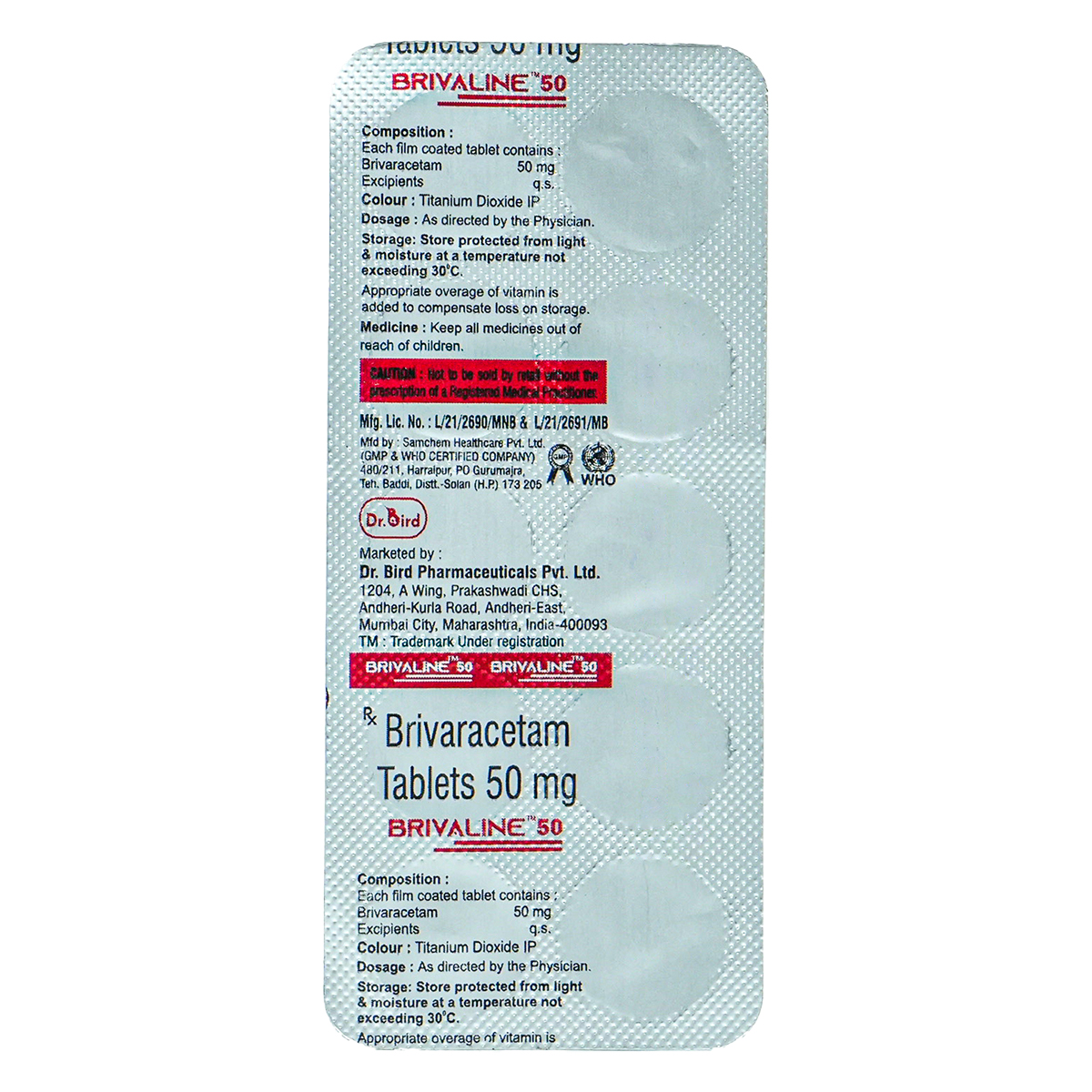 Brivaline 50 Tablet 10's, Pack of 10 TabletS Brivaline 50 Tablet 10's, Pack of 10 TabletS