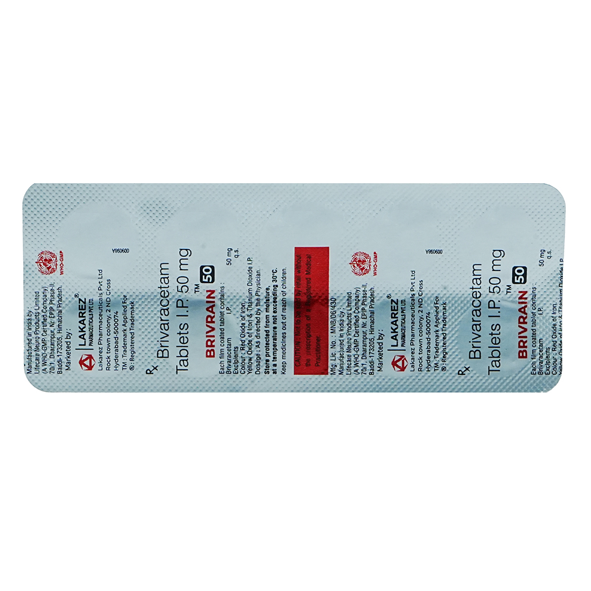 Brivrain 50 Tablet 10's, Pack of 10 TabletS Brivrain 50 Tablet 10's, Pack of 10 TabletS