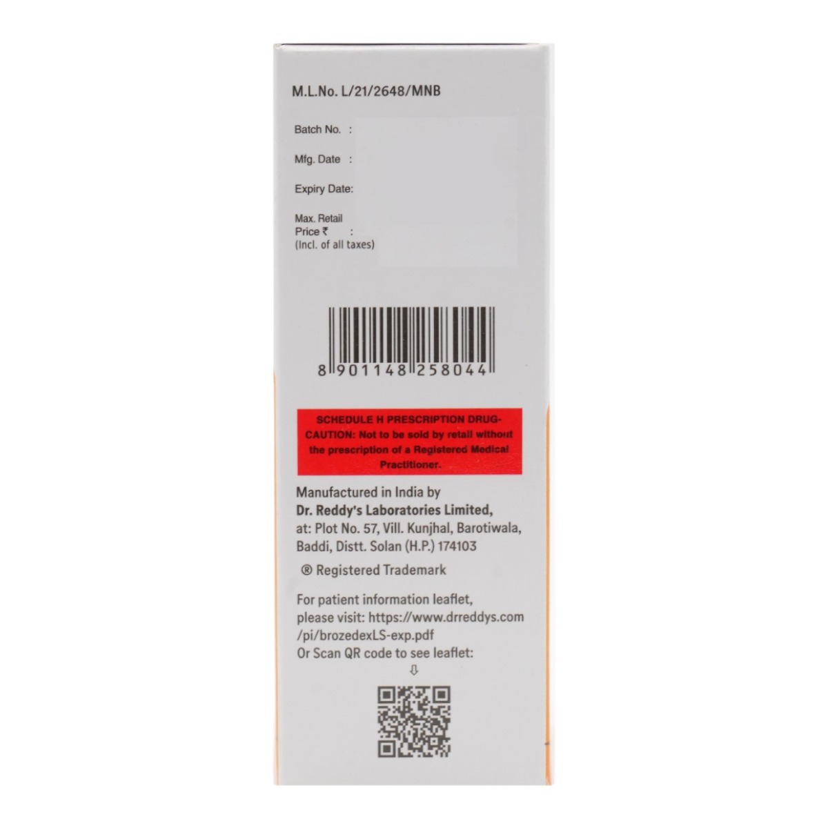 Bro-Zedex LS 0.5 Raspberry Flavour Expectorant 60 ml, Pack of 1 Expectorant Bro-Zedex LS 0.5 Raspberry Flavour Expectorant 60 ml, Pack of 1 Expectorant