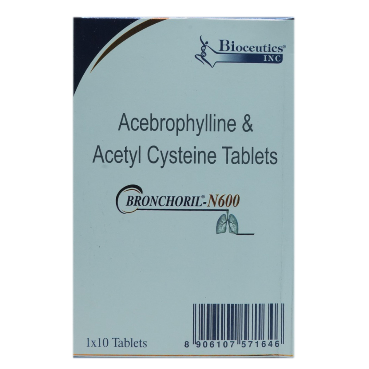Bronchoril-N600 Tablet 10's, Pack of 10 TABLETS Bronchoril-N600 Tablet 10's, Pack of 10 TABLETS