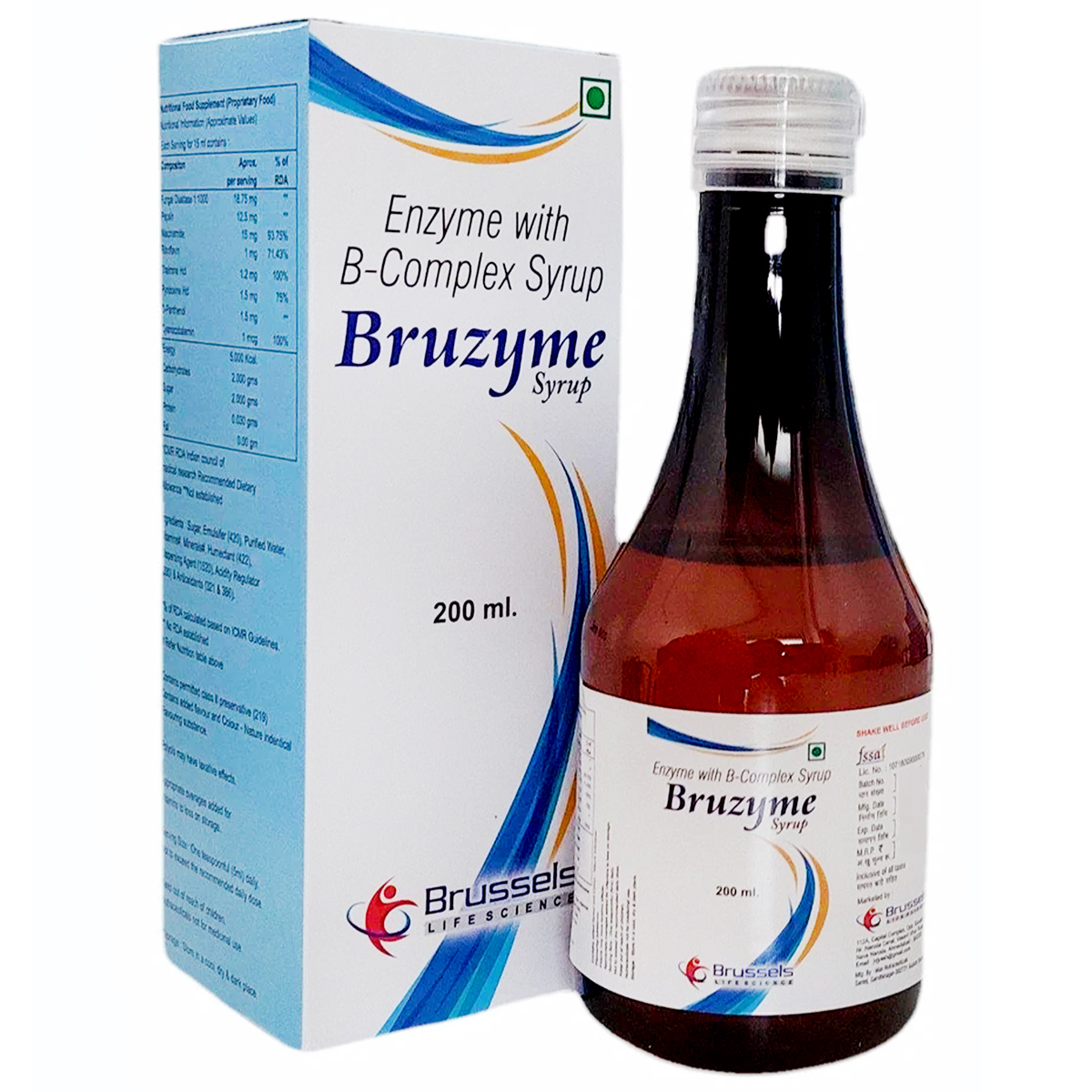 Bruzyme Syrup 200 ml, Pack of 1 SYRUP Bruzyme Syrup 200 ml, Pack of 1 SYRUP
