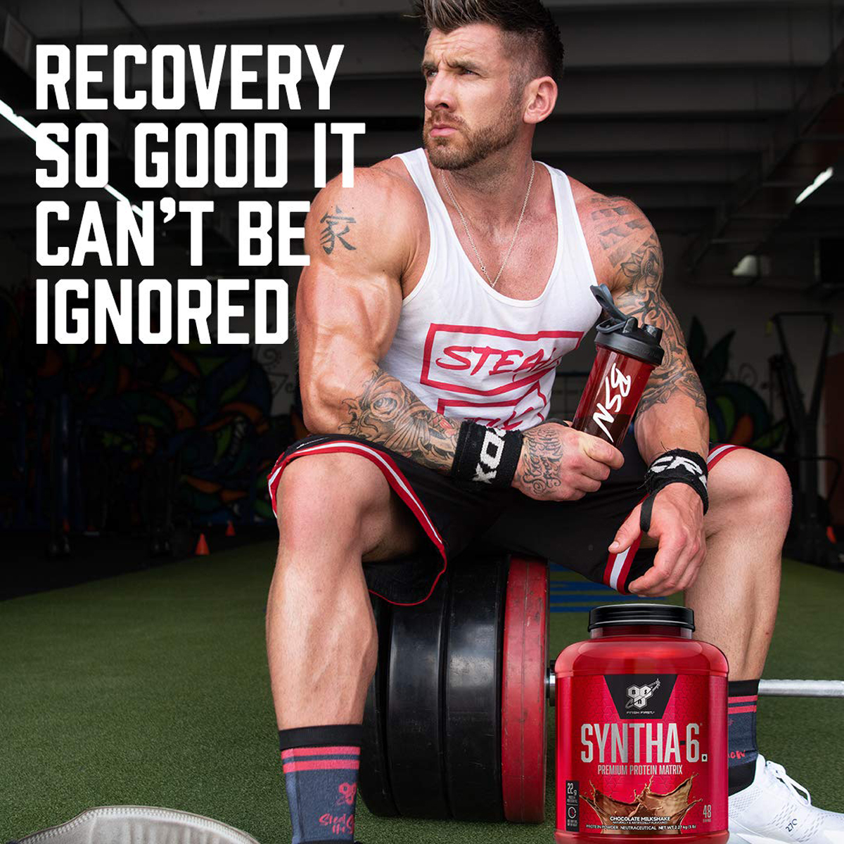 BSN Syntha-6 Chocolate Milkshake Flavour Powder, 5 lb, Pack of 1 BSN Syntha-6 Chocolate Milkshake Flavour Powder, 5 lb, Pack of 1