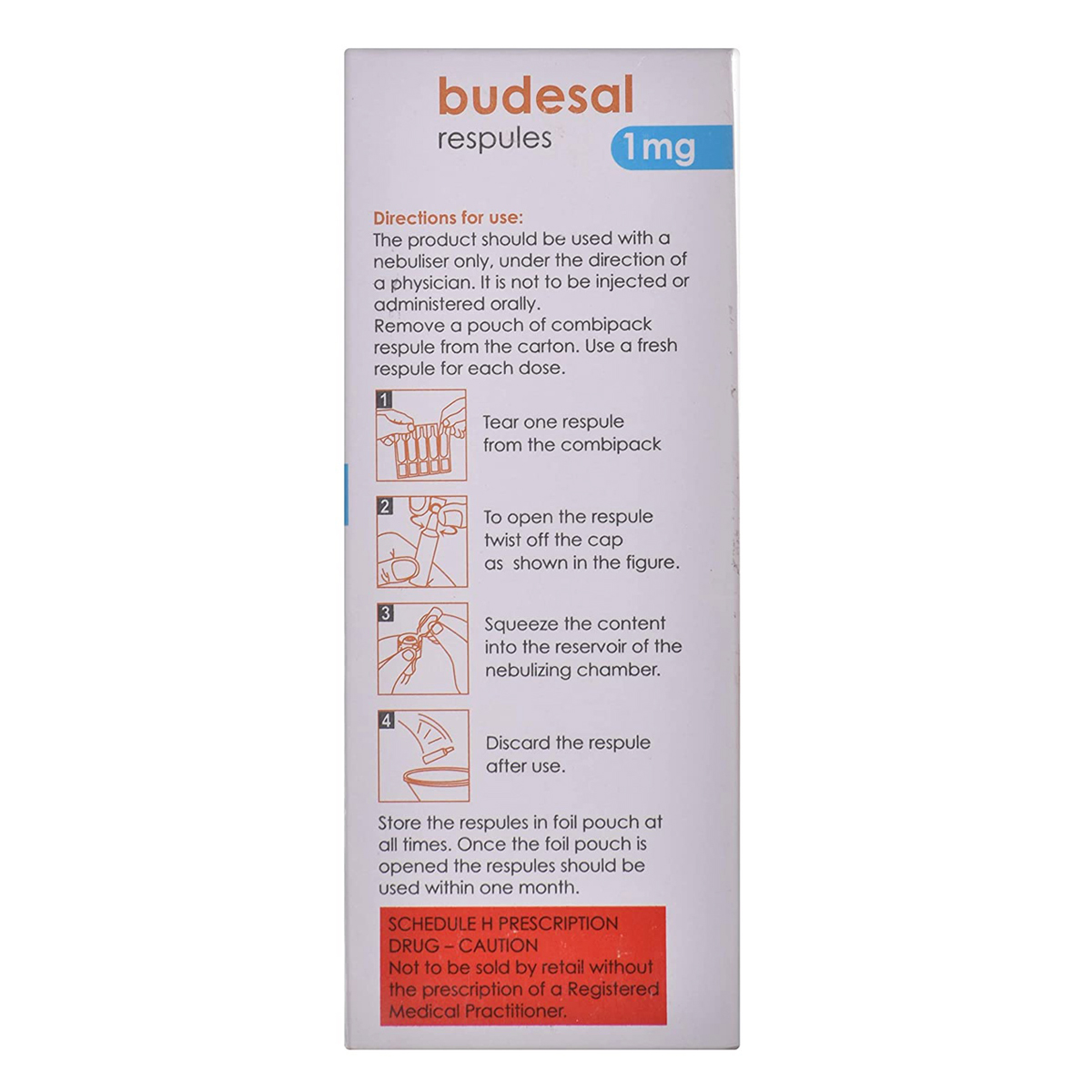Budesal 1 mg Respules 5x2 ml, Pack of 5 RESPULESS Budesal 1 mg Respules 5x2 ml, Pack of 5 RESPULESS