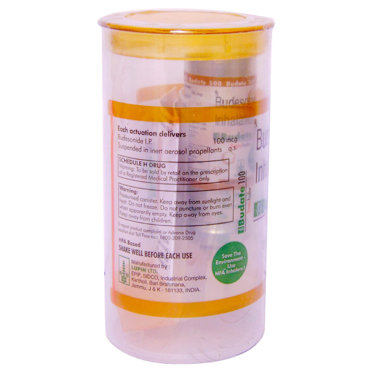 Budate 100 Inhaler, Pack of 1 INHALER Budate 100 Inhaler, Pack of 1 INHALER