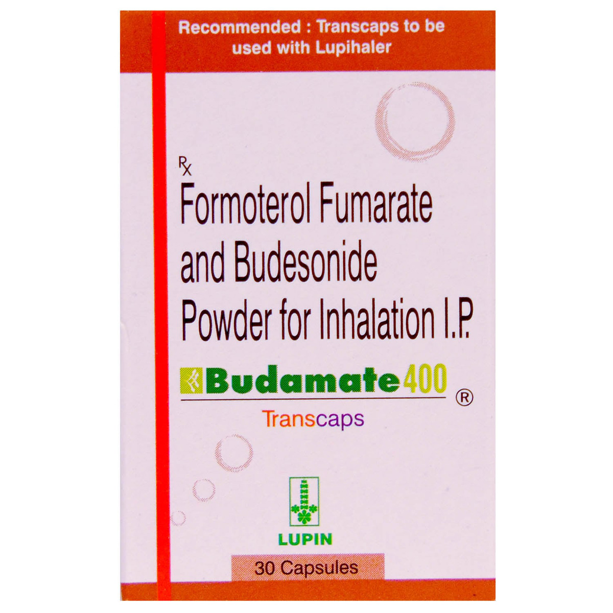 Budamate 400 Transcaps 30's, Pack of 1 TRANSCAP Budamate 400 Transcaps 30's, Pack of 1 TRANSCAP