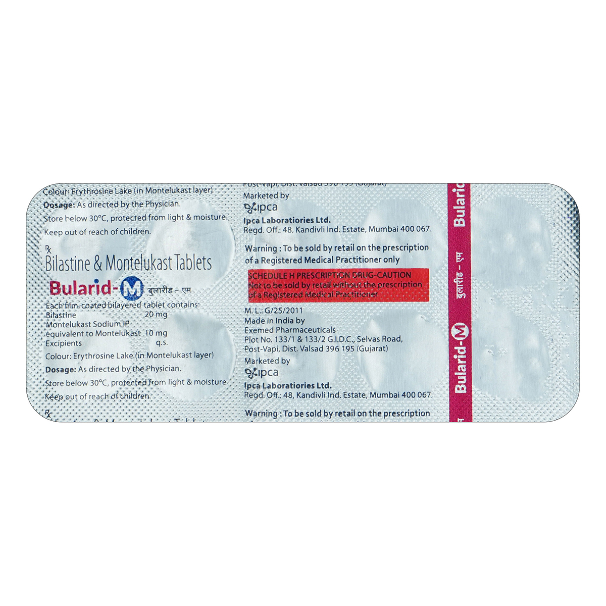 Bularid-M Tablet 10's, Pack of 10 TABLETS Bularid-M Tablet 10's, Pack of 10 TABLETS