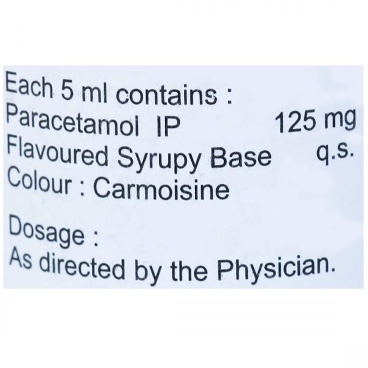 Cadpar 125 mg Raspberry Suspension 60 ml, Pack of 1 SUSPENSION Cadpar 125 mg Raspberry Suspension 60 ml, Pack of 1 SUSPENSION