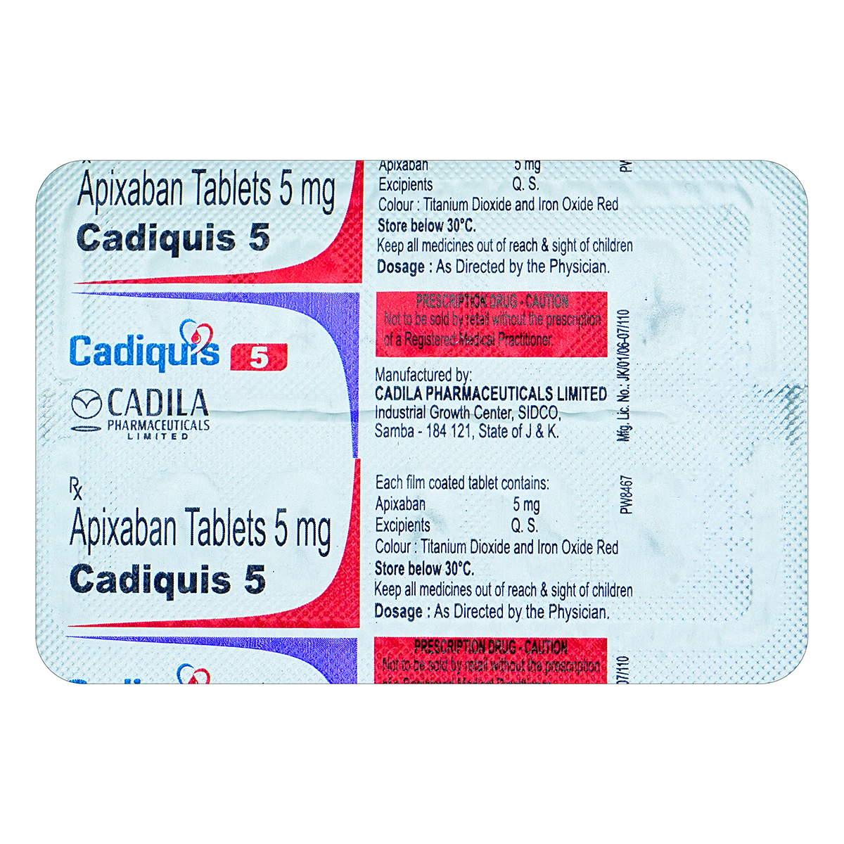 Buy Cadiquis 5 Tablet 10's Online