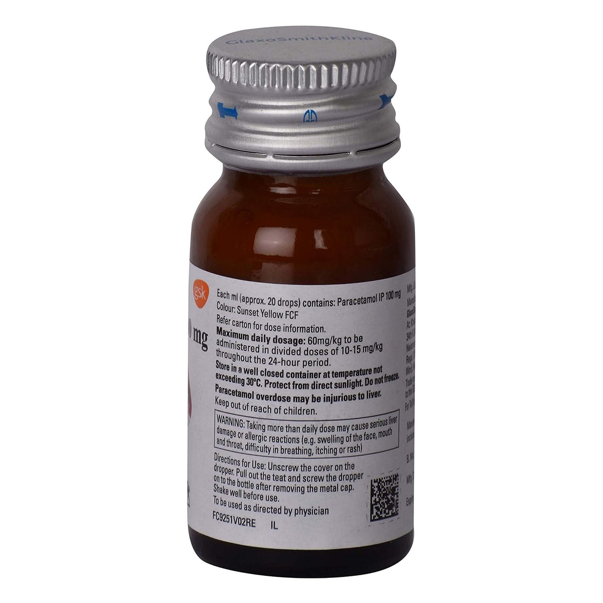 Calpol Pediatric Drops 15 ml, Pack of 1 ORAL DROPS Calpol Pediatric Drops 15 ml, Pack of 1 ORAL DROPS