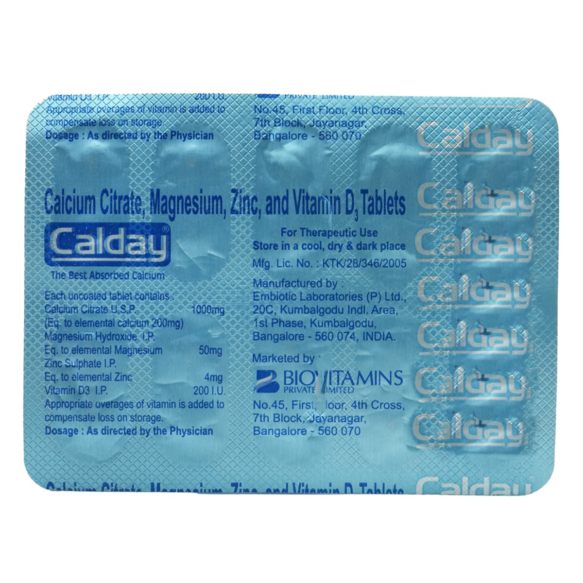 Calday 1000 mg Tablet 10's, Pack of 10 Calday 1000 mg Tablet 10's, Pack of 10
