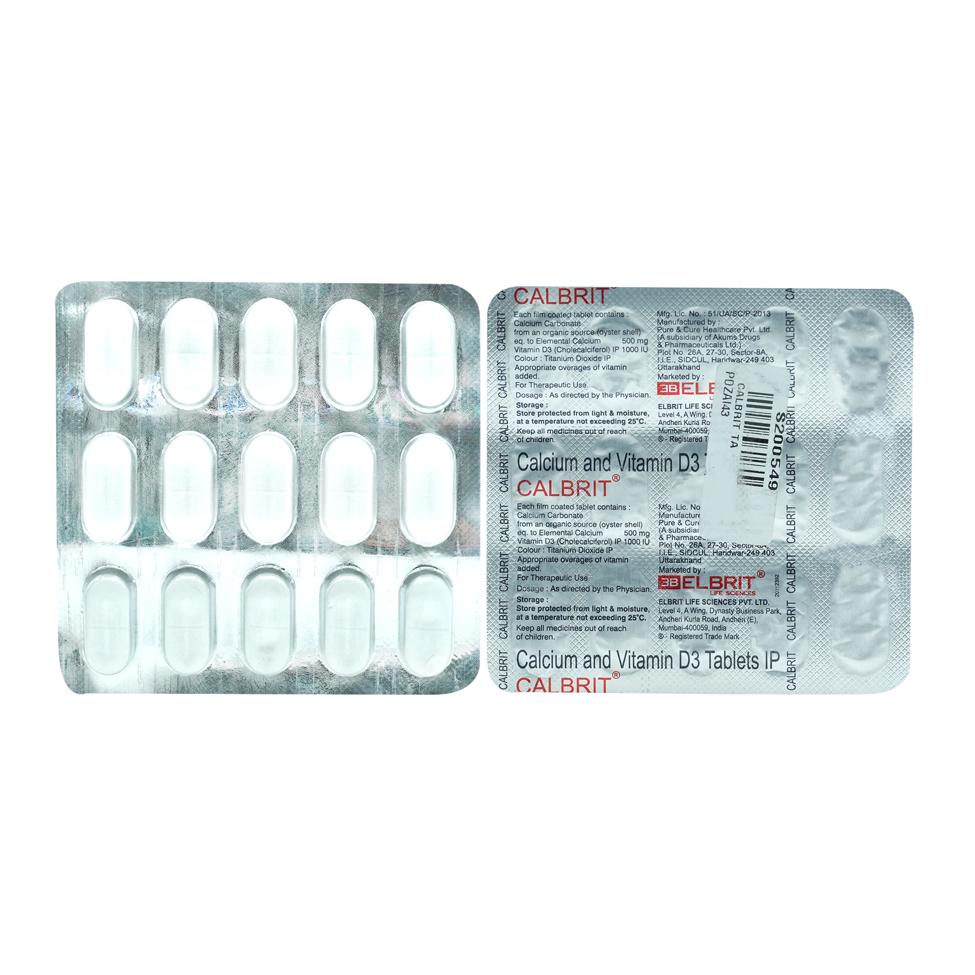 Calbrit Tablet 15's, Pack of 15 TabletS Calbrit Tablet 15's, Pack of 15 TabletS