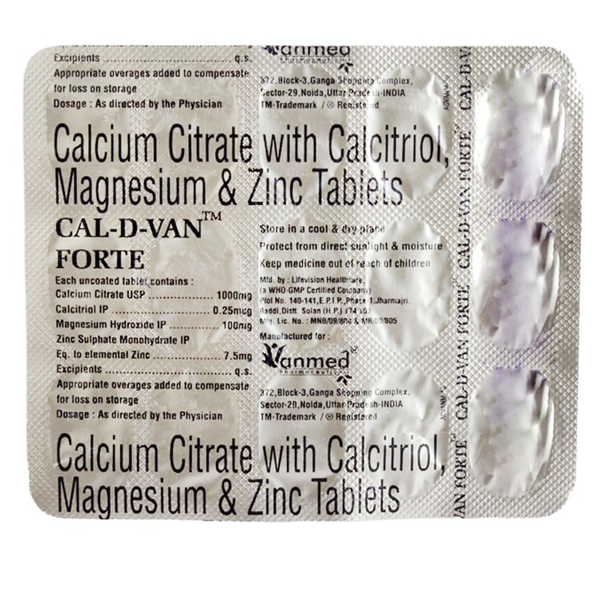 Cal-D-Van Forte Tablet 15's, Pack of 15 TabletS Cal-D-Van Forte Tablet 15's, Pack of 15 TabletS