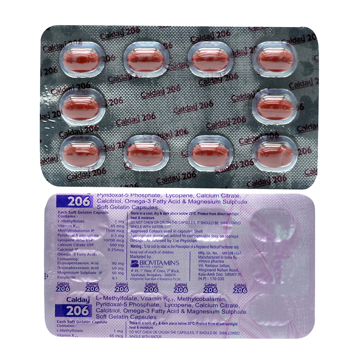 Calday 206 Capsule 10's, Pack of 10 Calday 206 Capsule 10's, Pack of 10