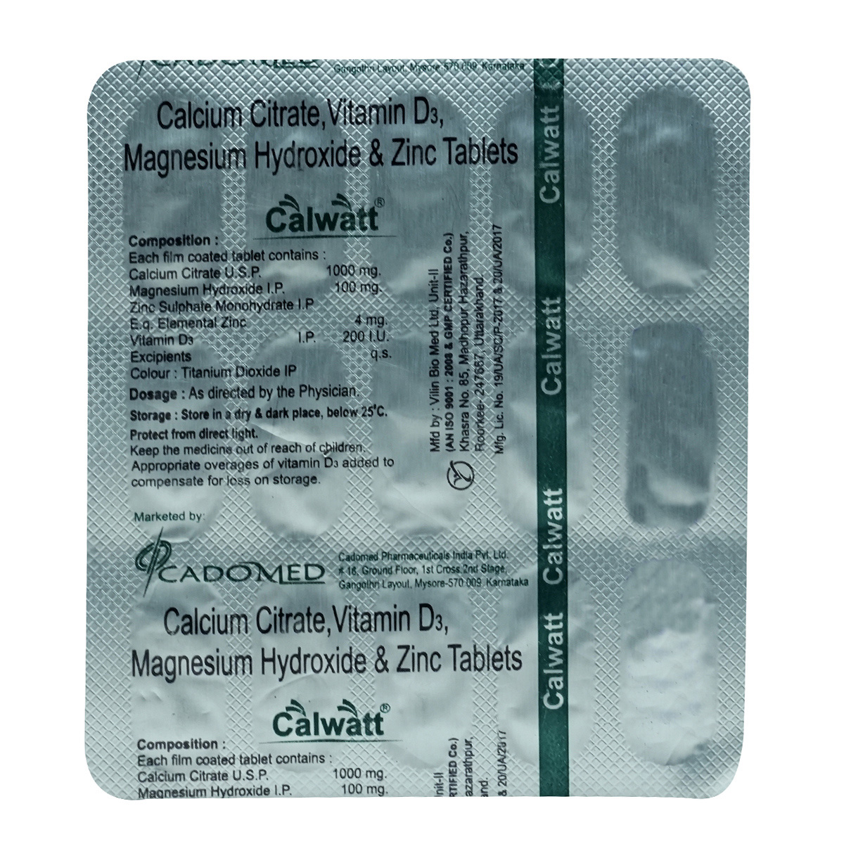 Calwatt Tablet 15's, Pack of 15 TabletS Calwatt Tablet 15's, Pack of 15 TabletS