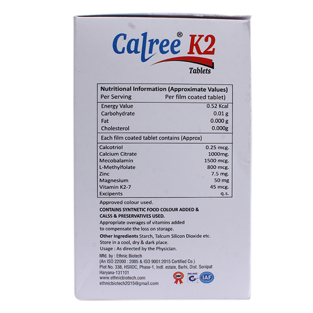 Calree K2 Tablet 10's, Pack of 10 TABLETS Calree K2 Tablet 10's, Pack of 10 TABLETS