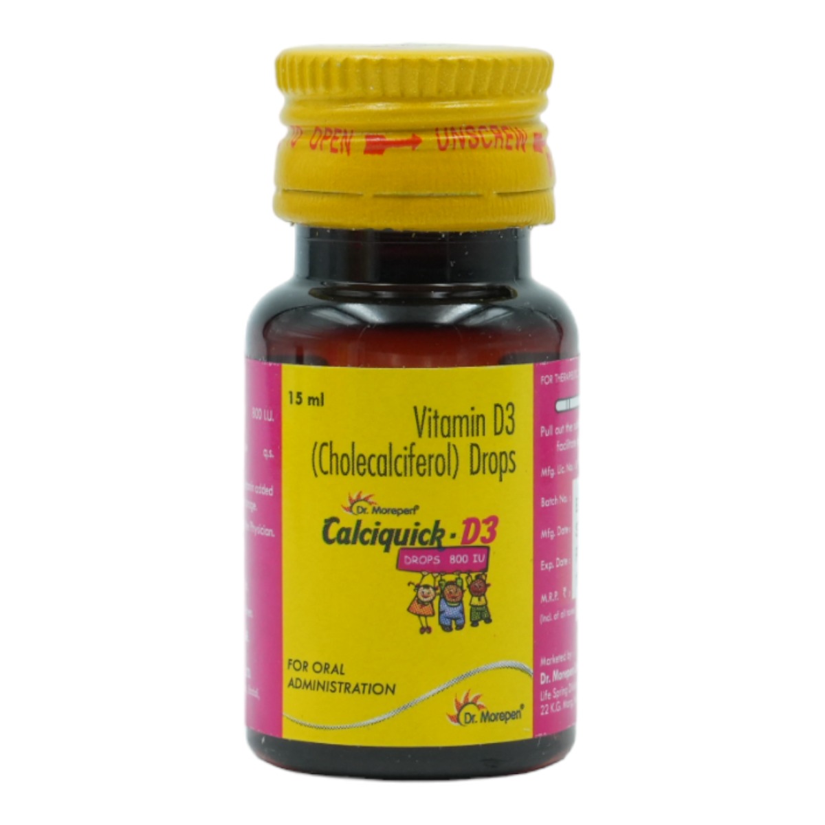 Calciquick-D3 800IU Oral Drop 15 ml, Pack of 1 DROPS Calciquick-D3 800IU Oral Drop 15 ml, Pack of 1 DROPS