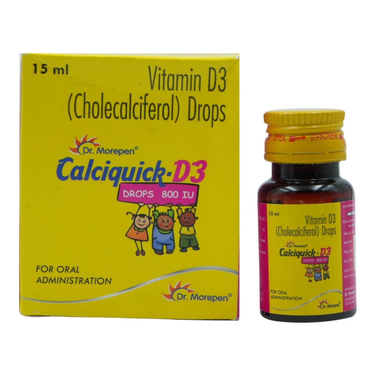 Calciquick-D3 800IU Oral Drop 15 ml, Pack of 1 DROPS Calciquick-D3 800IU Oral Drop 15 ml, Pack of 1 DROPS