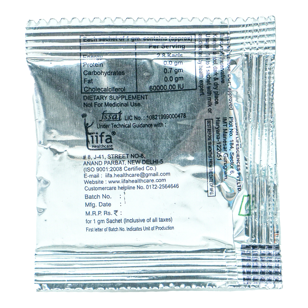 Calvic 60K Sachet 1 gm, Pack of 1 Calvic 60K Sachet 1 gm, Pack of 1
