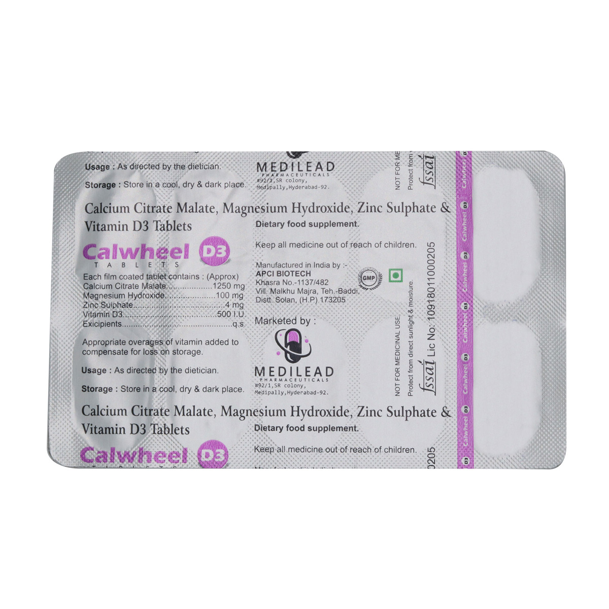 Calwheel D3 Tablet 10's, Pack of 10 TabletS Calwheel D3 Tablet 10's, Pack of 10 TabletS