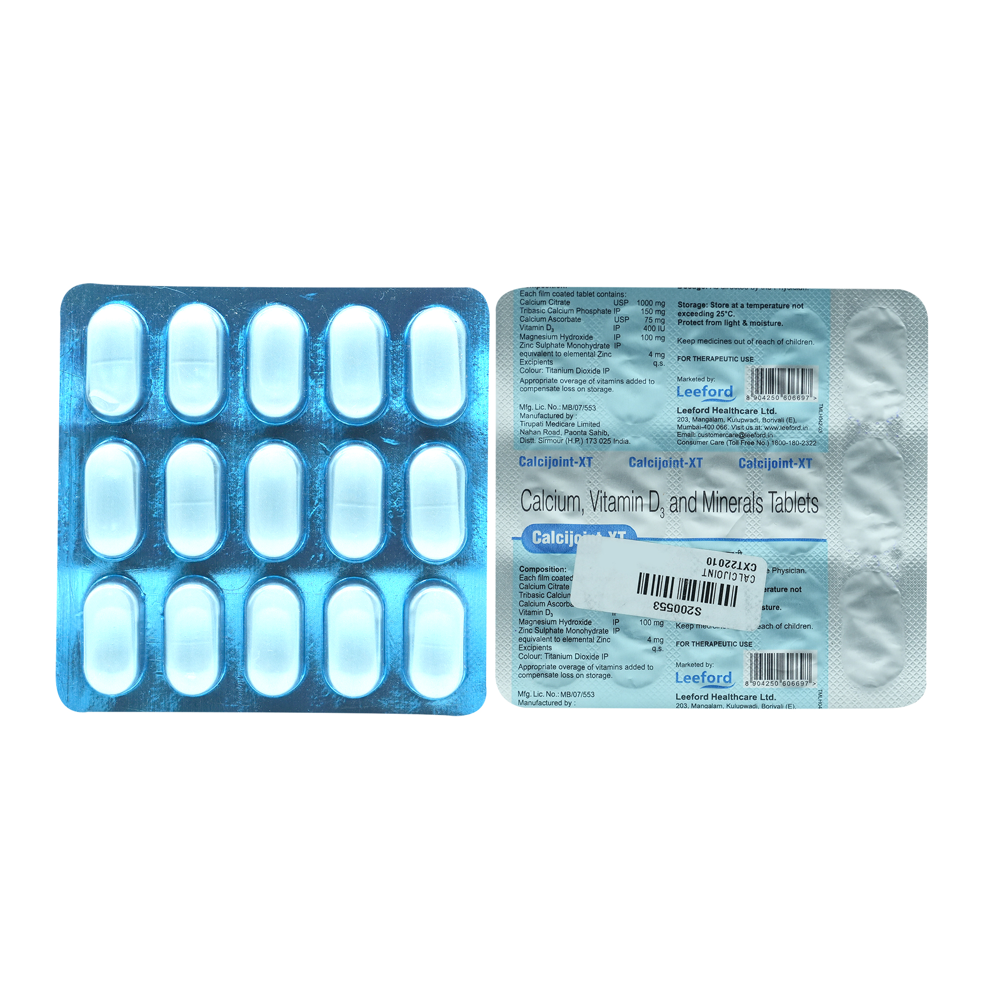 Calcijoint-XT Tablet 15's, Pack of 15 TABLETS Calcijoint-XT Tablet 15's, Pack of 15 TABLETS